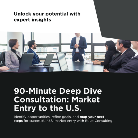 90-Minute Deep Dive Consultation – Market Entry to the U.S.