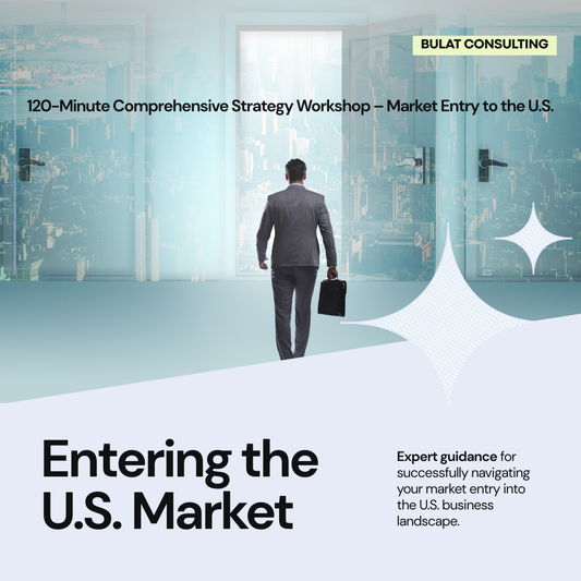 1–4 Participants – 120-Minute Comprehensive Strategy & Sales Training: Market Entry to the U.S.